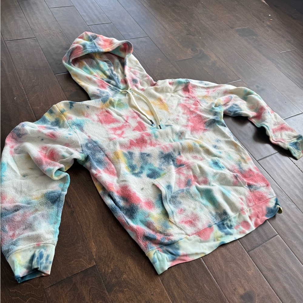 feat Premium Super Soft plush tie dye hoodie